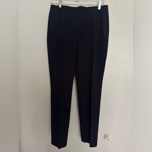 Women’s navy blue straight Ankle length dress pants
